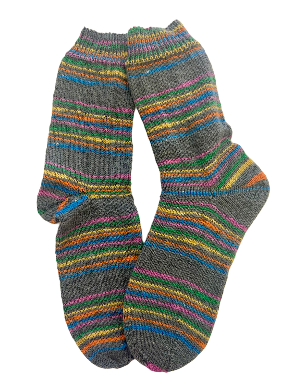 Handgestrickte Socken, Gr. 45/46