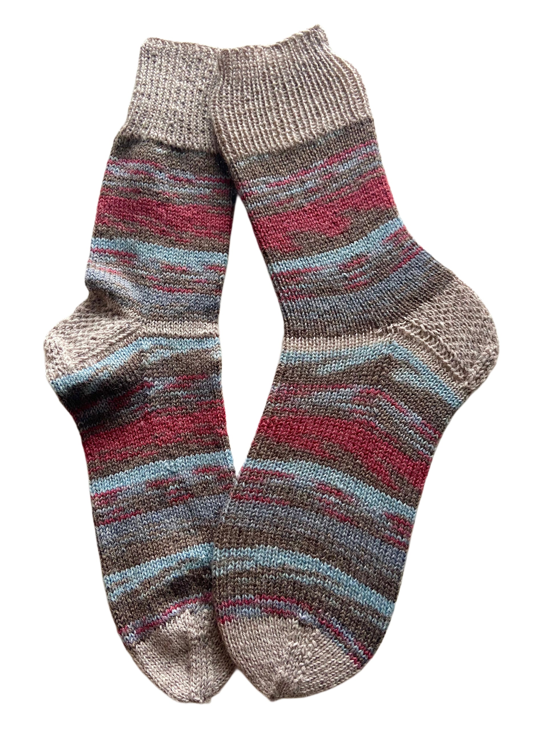 Handgestrickte Socken, Gr. 40/41