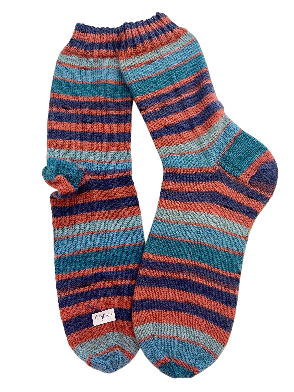 Handgestrickte Socken, Gr. 46/47