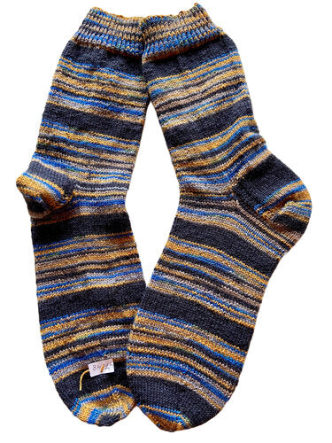 Handgestrickte Socken, Gr. 47/48