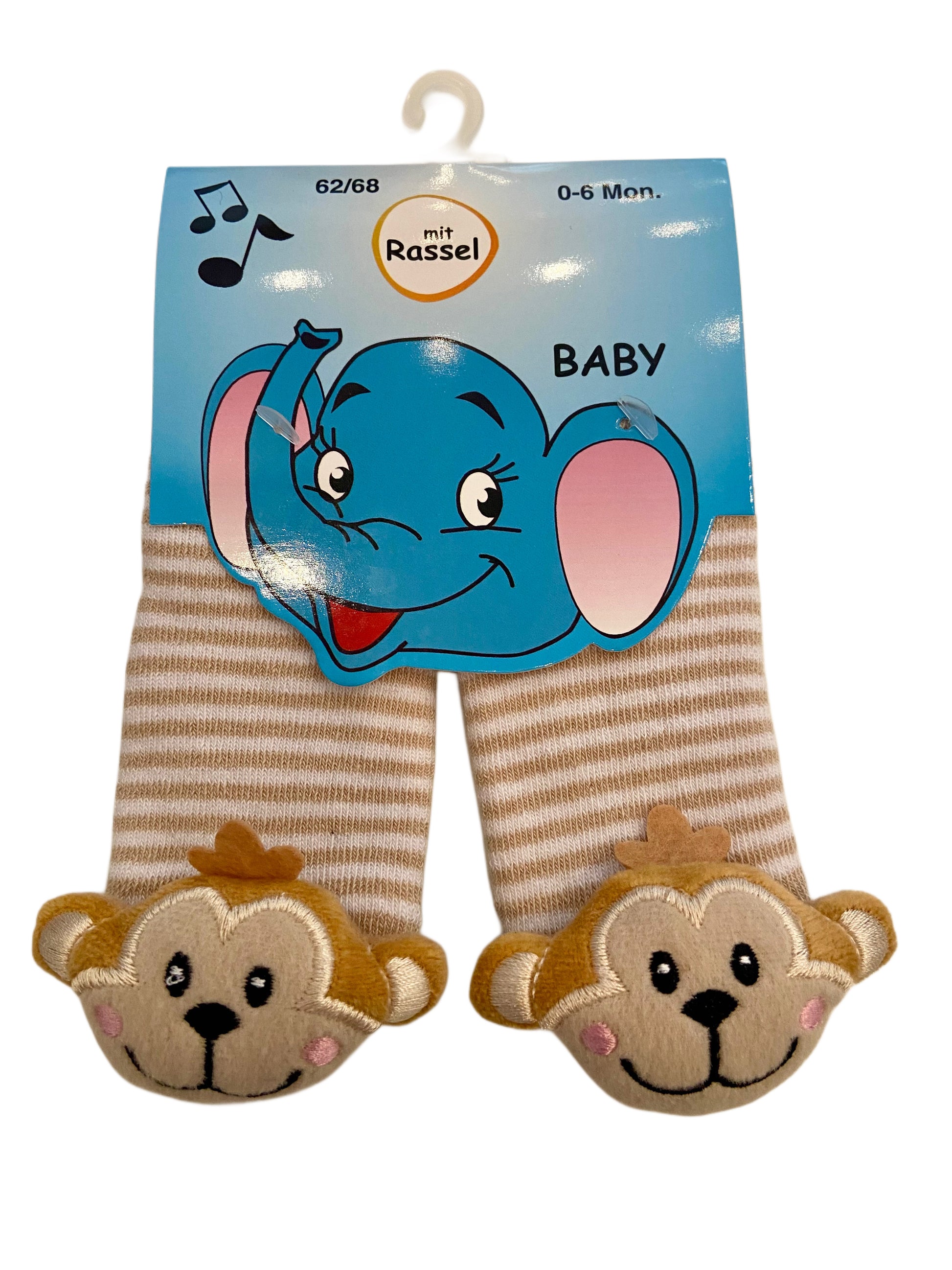 Babysöckchen mit Rassel