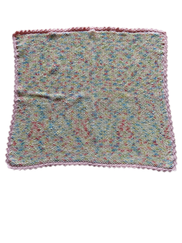 Babydecke, gestrickt, 100% Baumwolle, HANDARBEIT