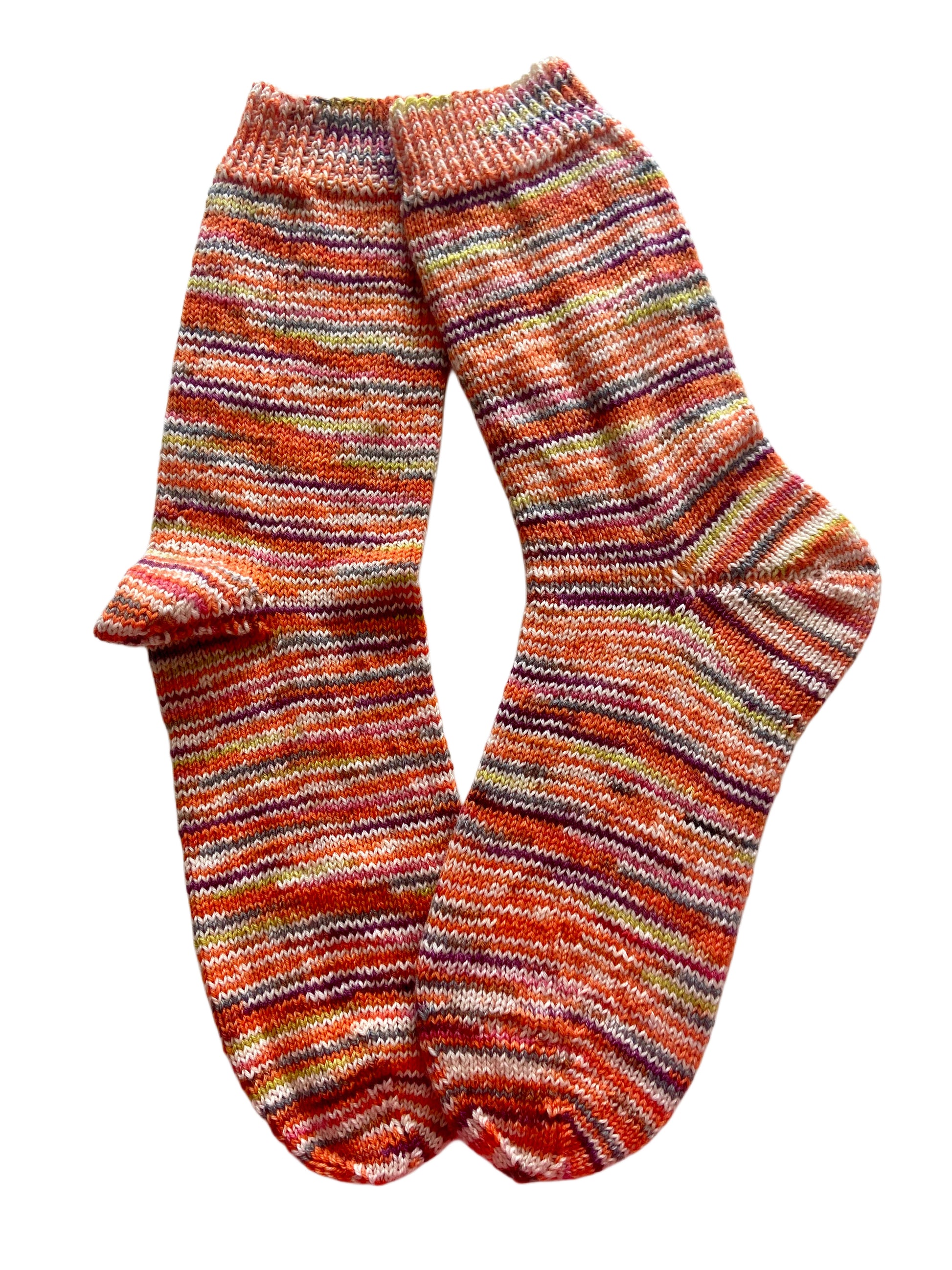 Handgestrickte Socken mit KASCHMIR, Gr. 43/44