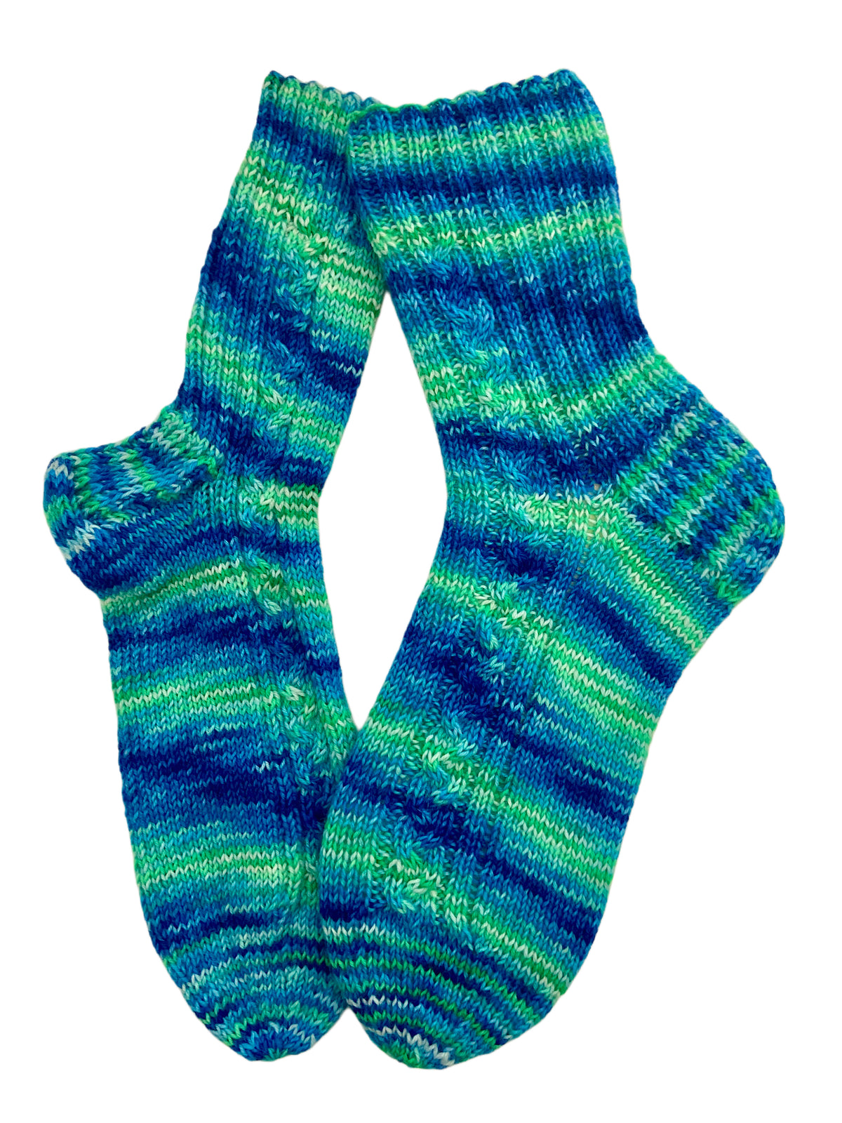Handgestrickte Socken, Gr. 39/40