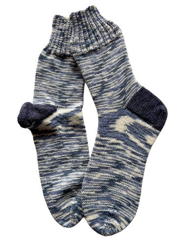 Handgestrickte Socken, Gr. 45/46
