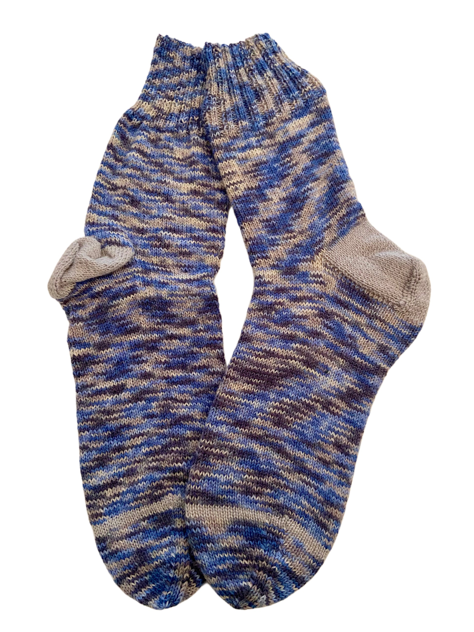 Handgestrickte Socken, Gr. 48/49