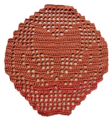 Deckchen "Tulpe", gehäkelt, HANDARBEIT