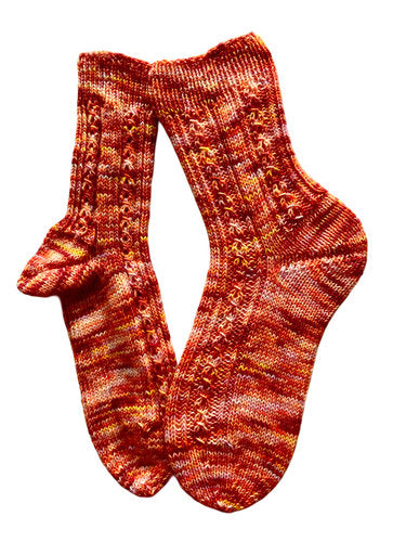 Handgestrickte Socken, Gr. 39/40