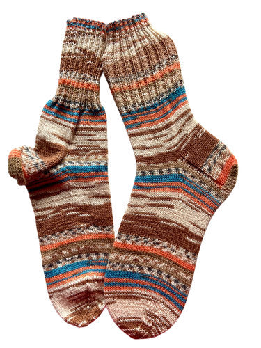 Handgestrickte Socken, Gr. 46/47