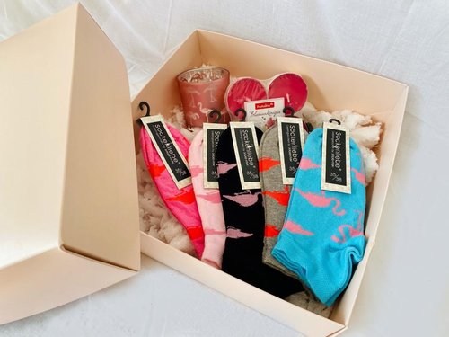Geschenkbox "Flamingo-Sneaker", G. 35-38