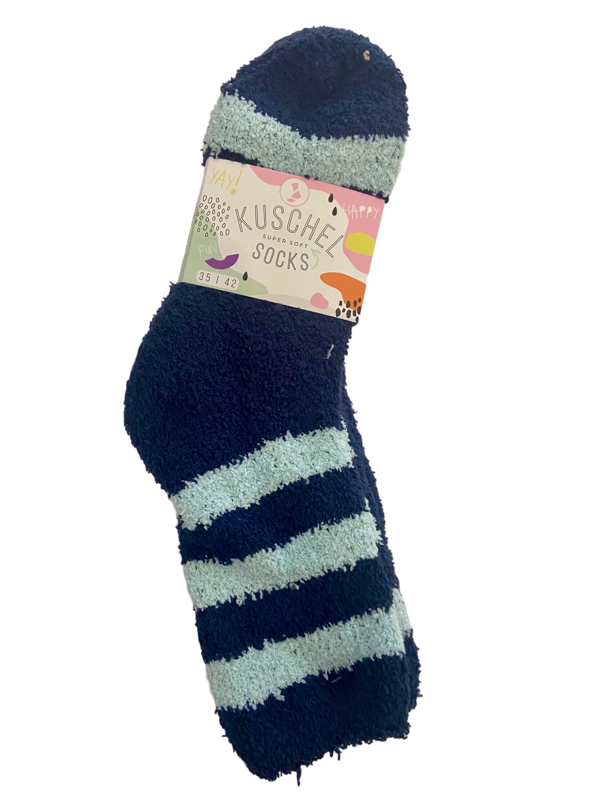 Kuschelsocke Ringel, 2er Pack