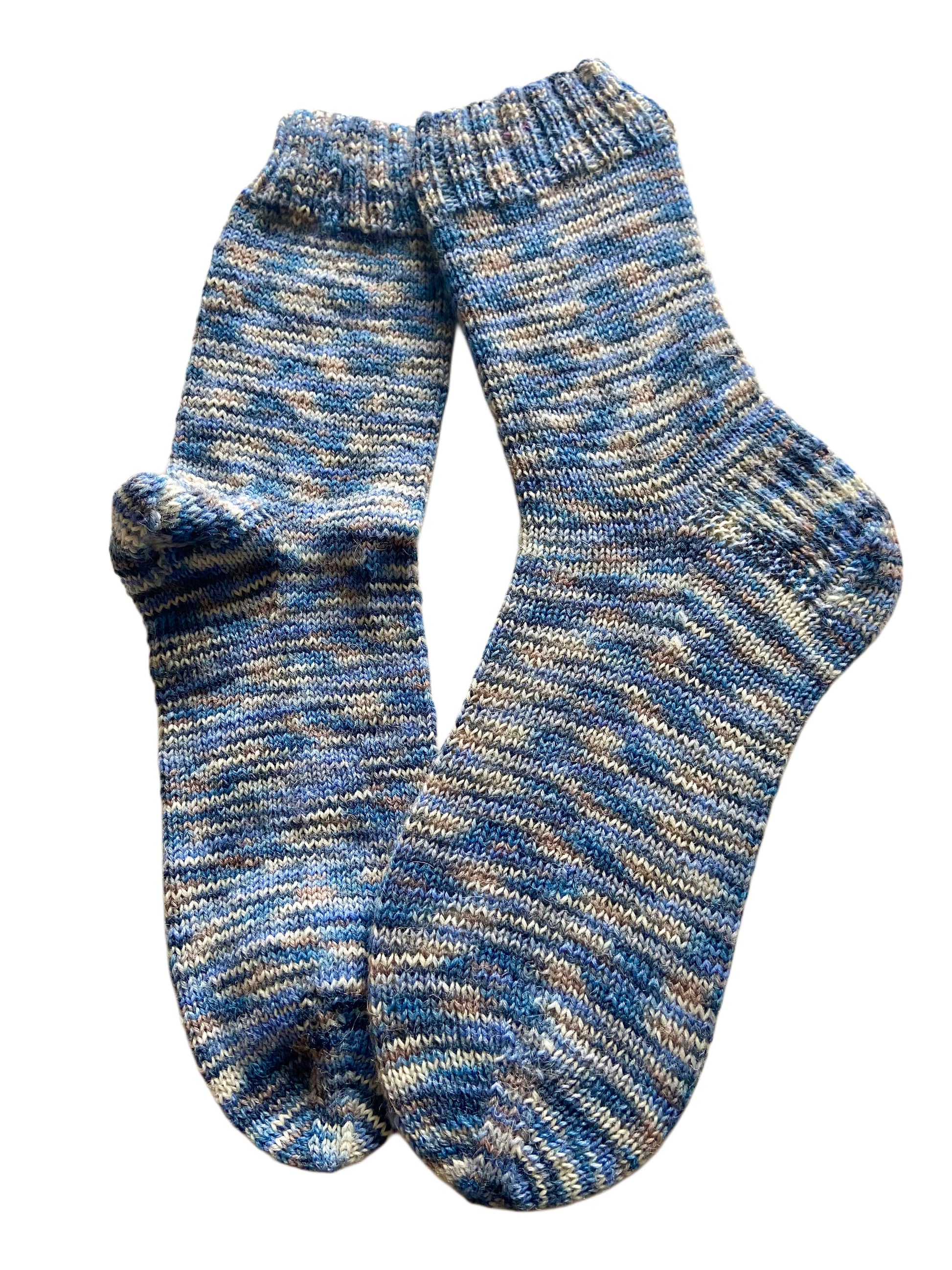 Handgestrickte Socken, Gr. 40/41