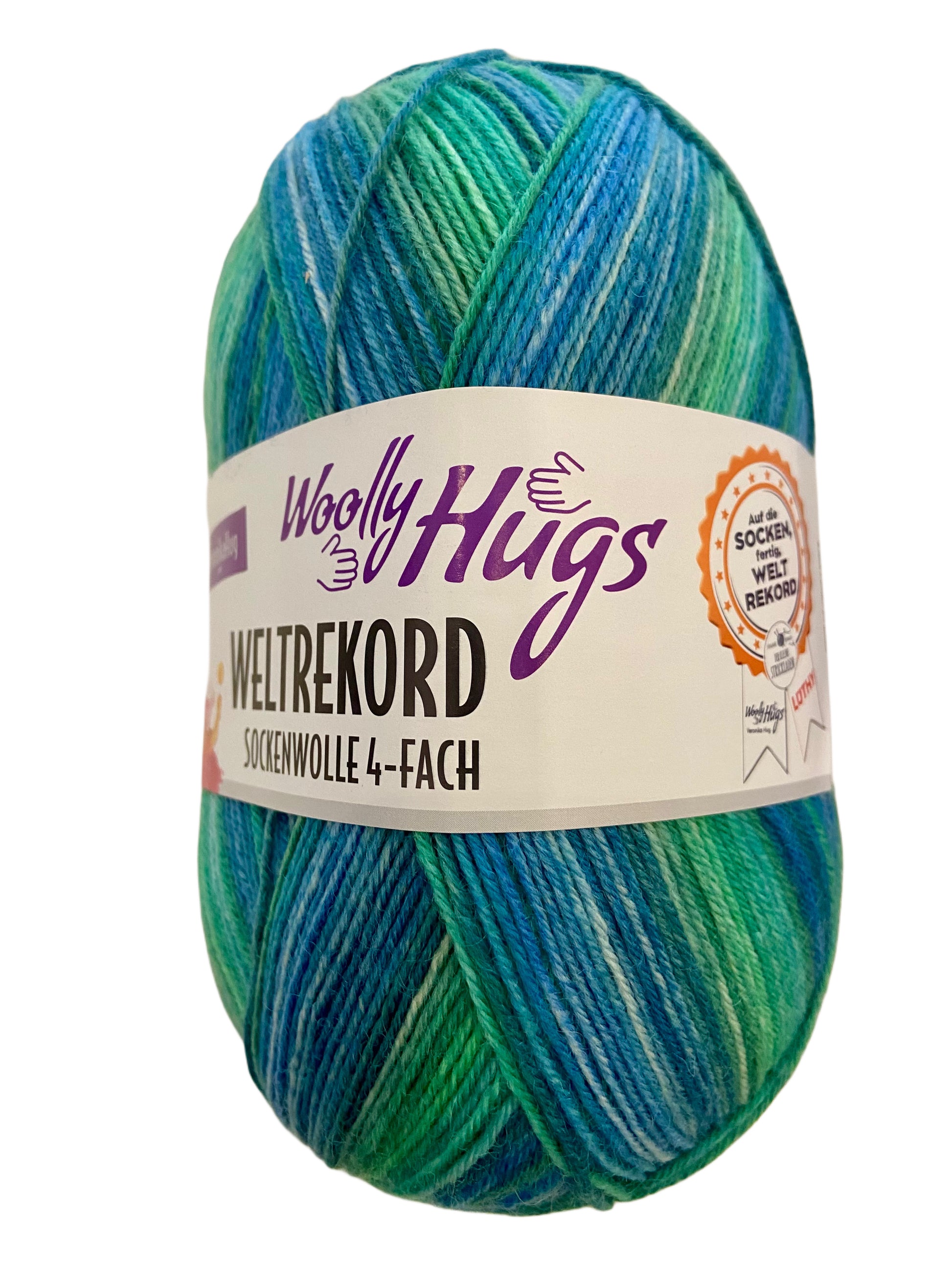 Woolly Hugs Weltrekord Sockenwolle, 4-fach, (7,50€ / 100g)