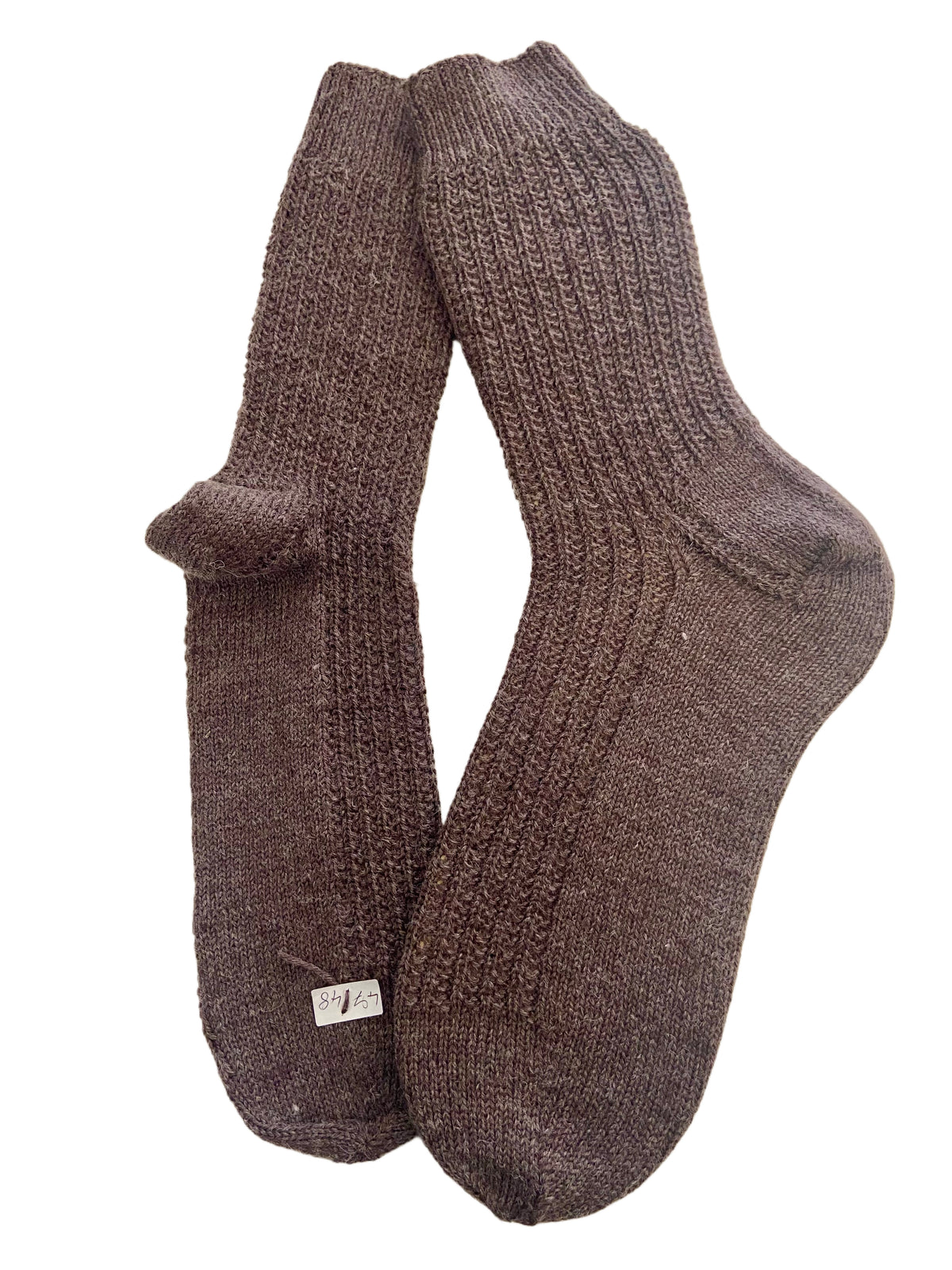 Handgestrickte Socken, Gr. 47/48
