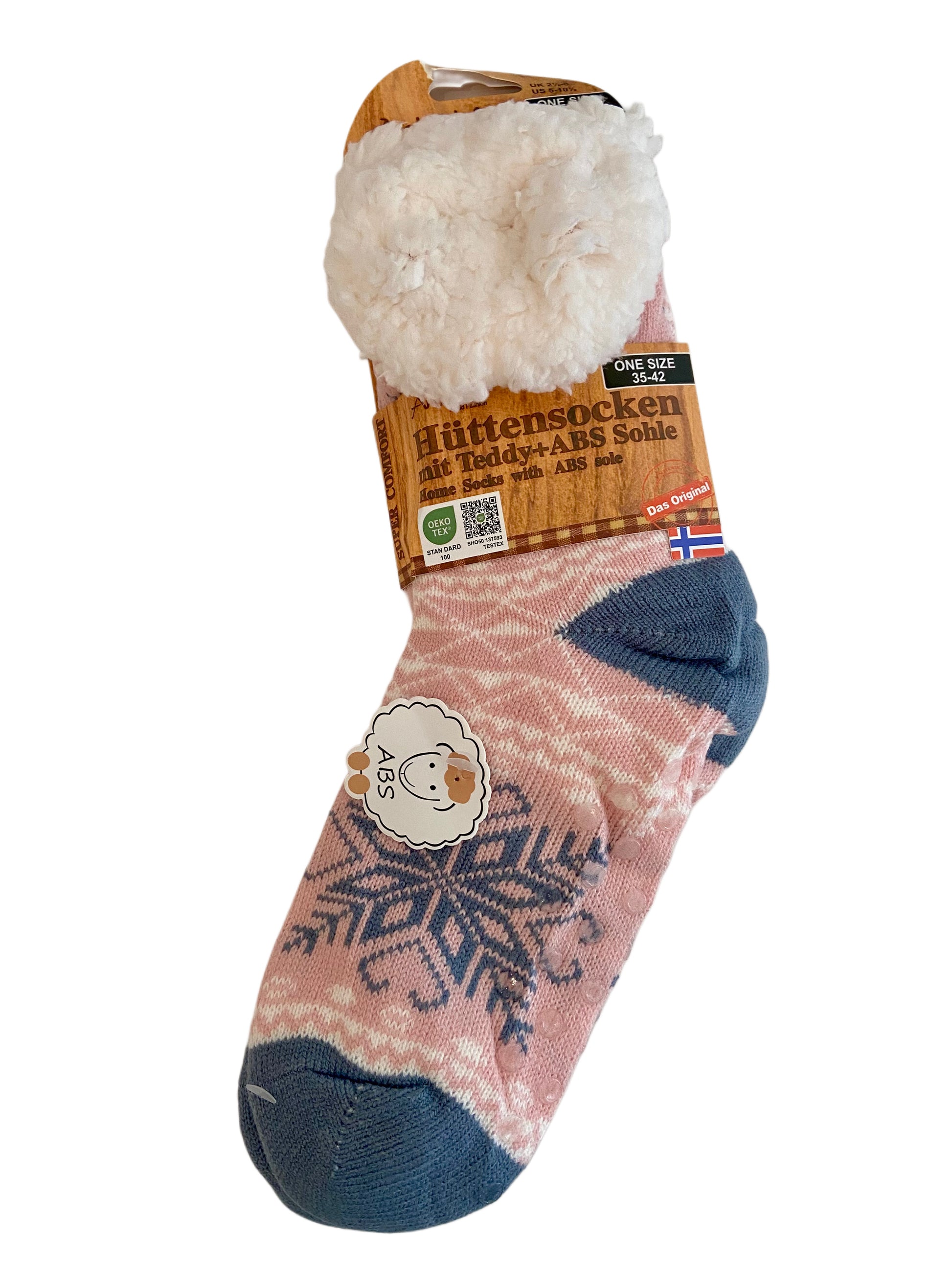 Hüttensocken Extra-Flauschig mit ABS, ONE SIZE Damen