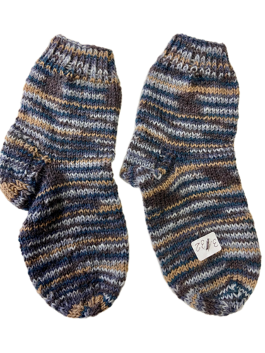 Handgestrickte Socken für Kinder, Gr. 31/32