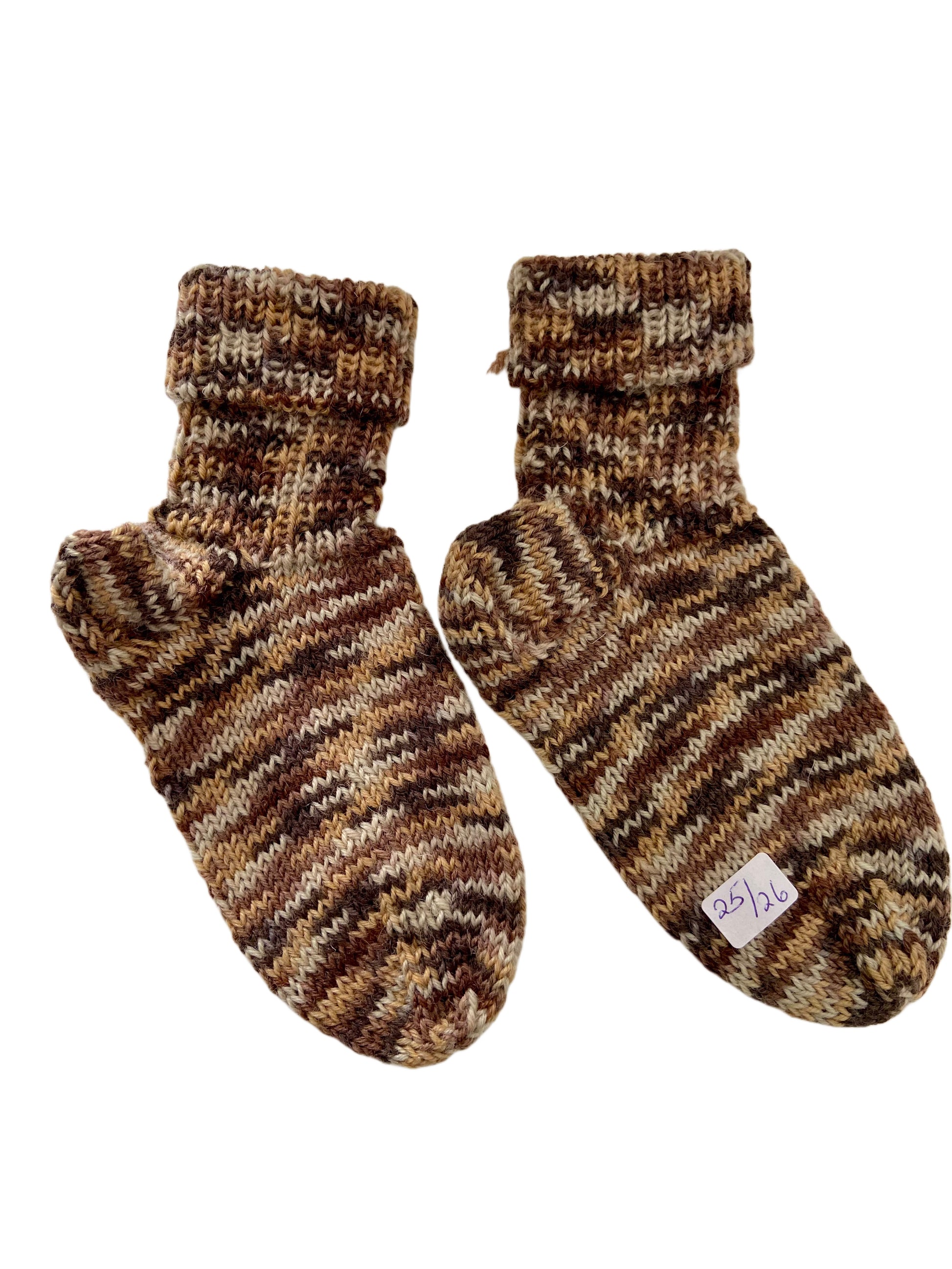 Handgestrickte Socken für Kinder, Gr. 25/26