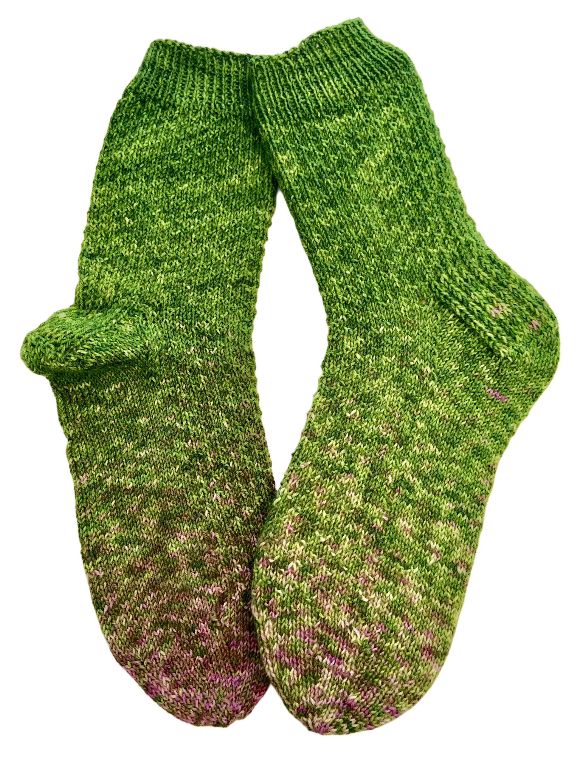 Handgestrickte Socken, Gr. 41/42