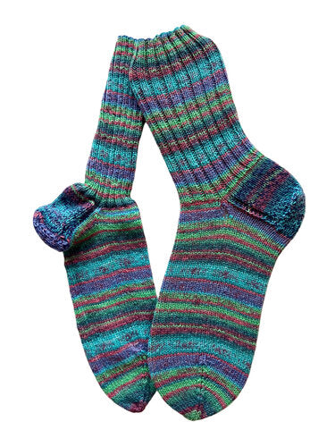 Handgestrickte Socken, Gr. 46/47