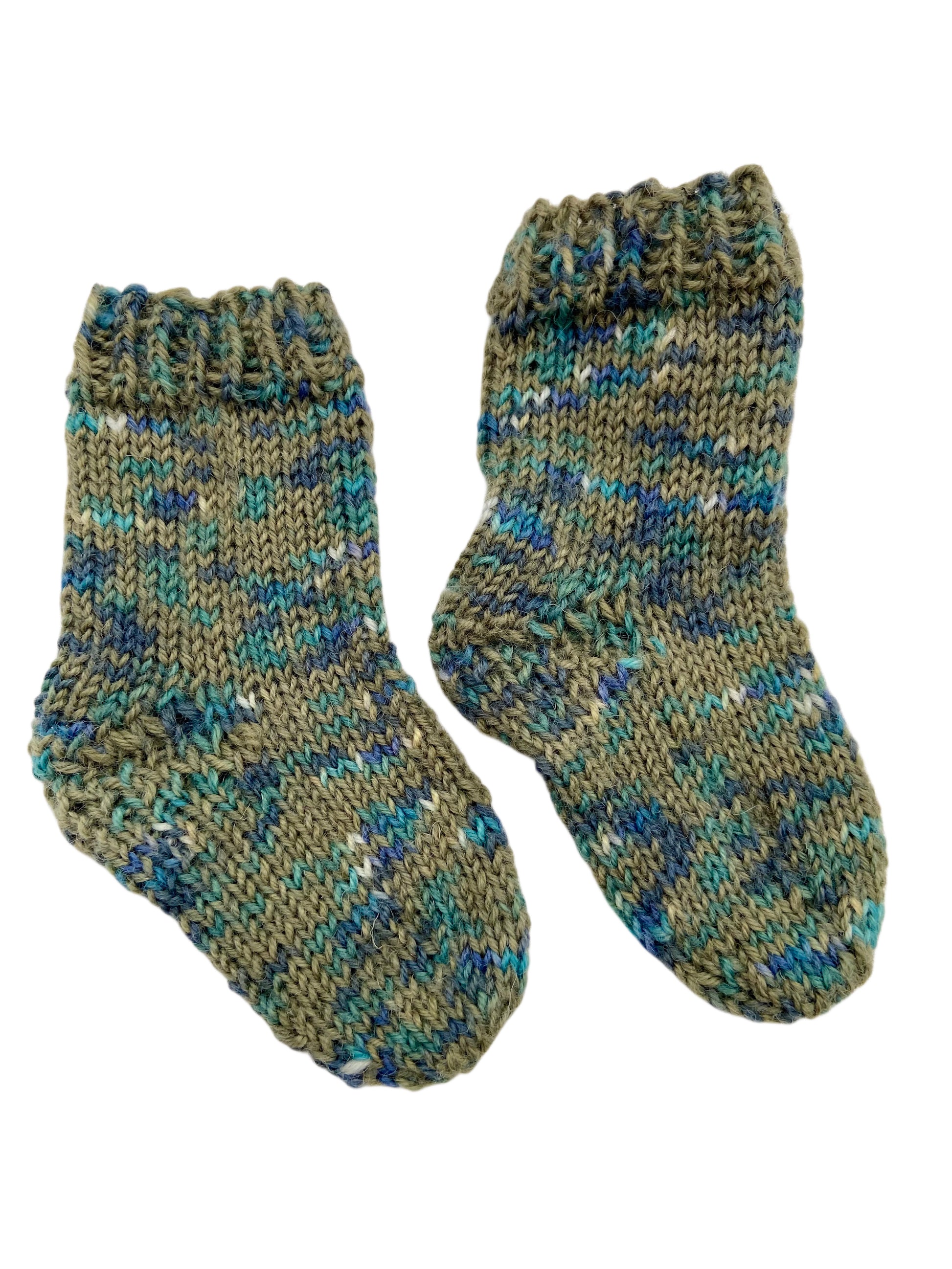 Handgestrickte Socken für Neugeborene