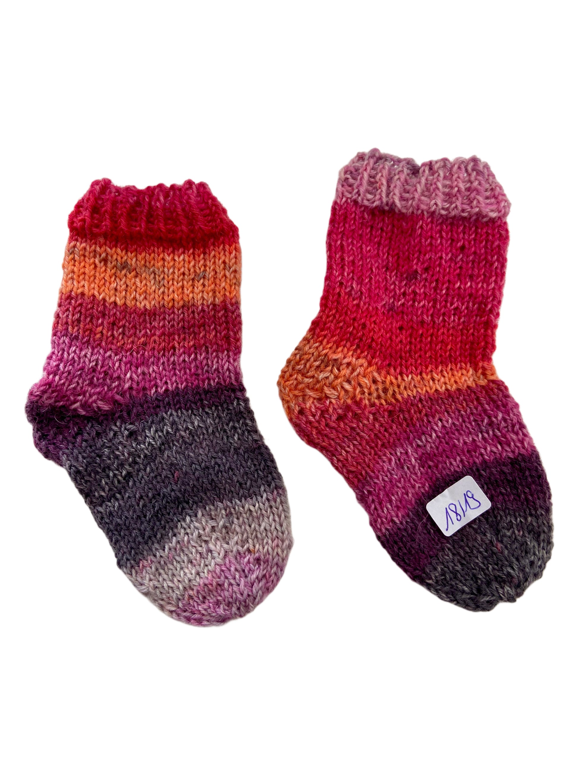 Handgestrickte Socken für Babys, Gr. 18/19
