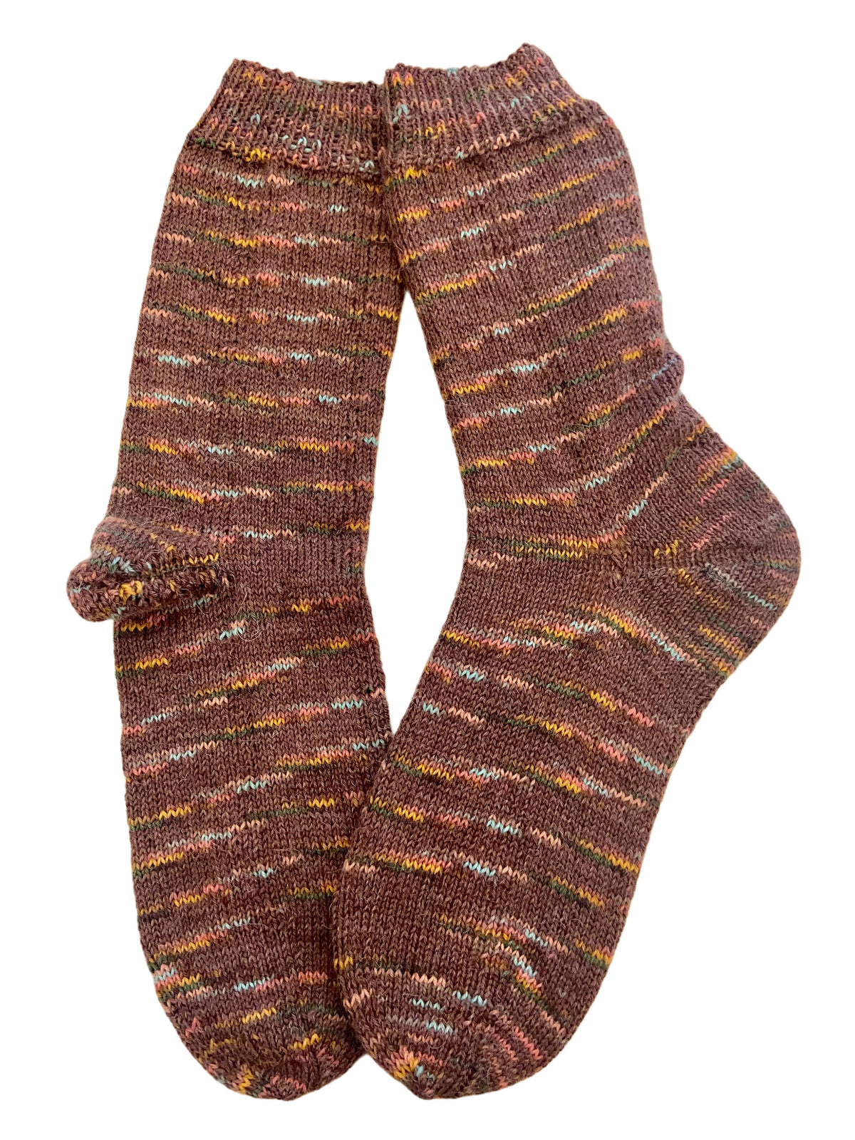 Handgestrickte Socken mit ALPAKA, Gr. 42/43