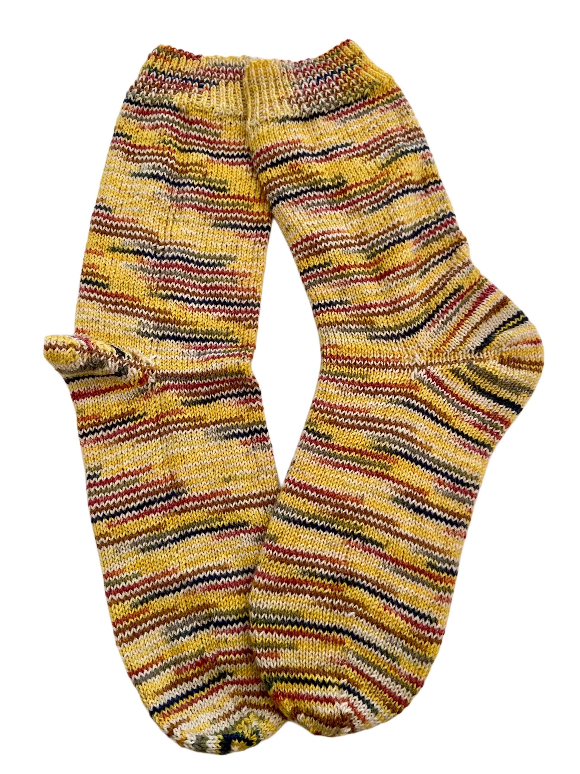 Handgestrickte Socken mit KASCHMIR, Gr. 43/44