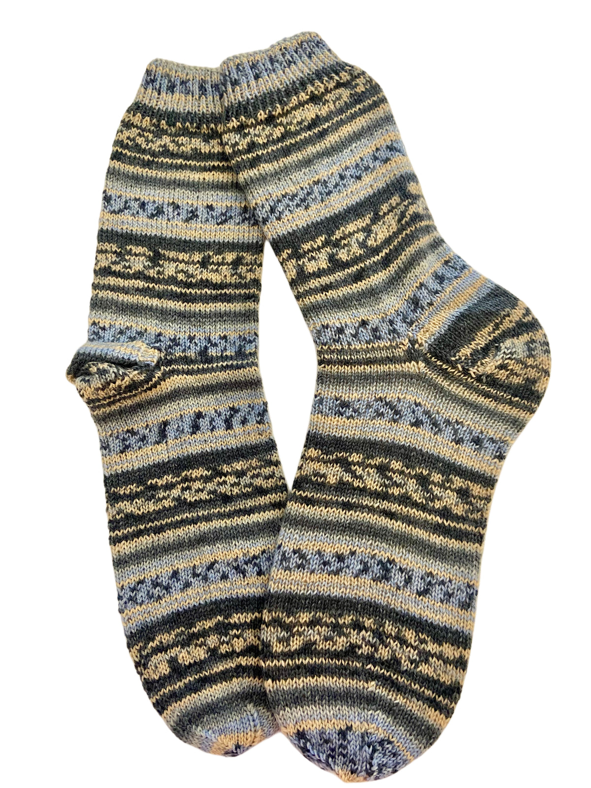 Handgestrickte Socken, Gr. 46/47
