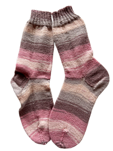 Handgestrickte Socken, Gr. 41/42