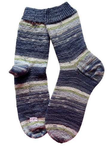 Handgestrickte Socken, Gr. 46/47