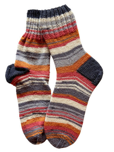 Handgestrickte Socken, Gr. 42/43