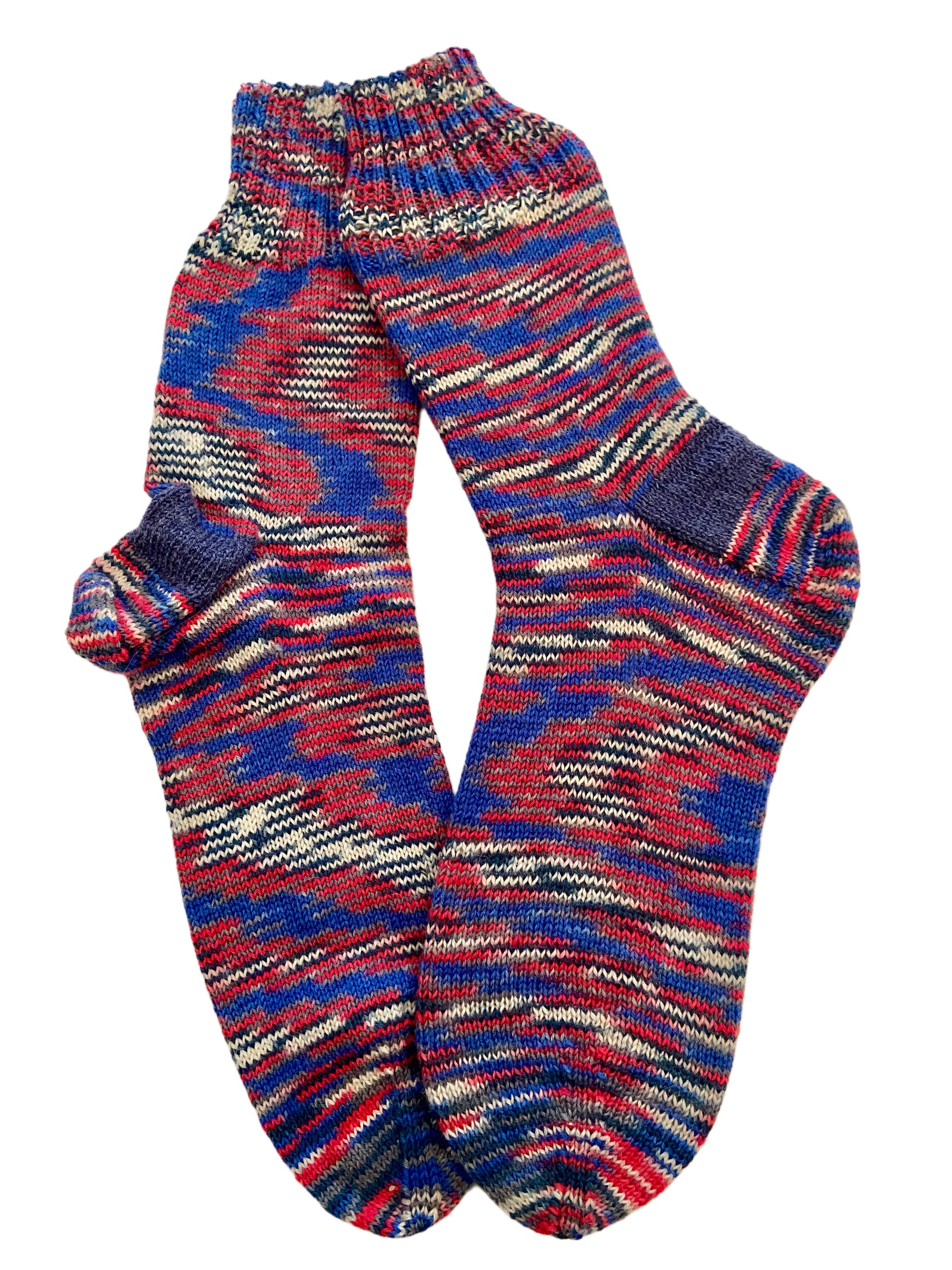 Handgestrickte Socken, Gr. 47/48