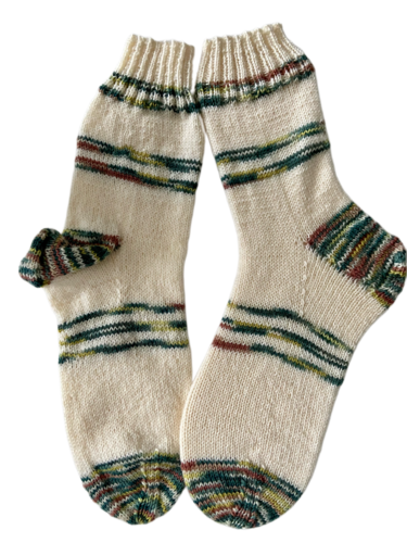 Handgestrickte Socken, Gr. 41/42