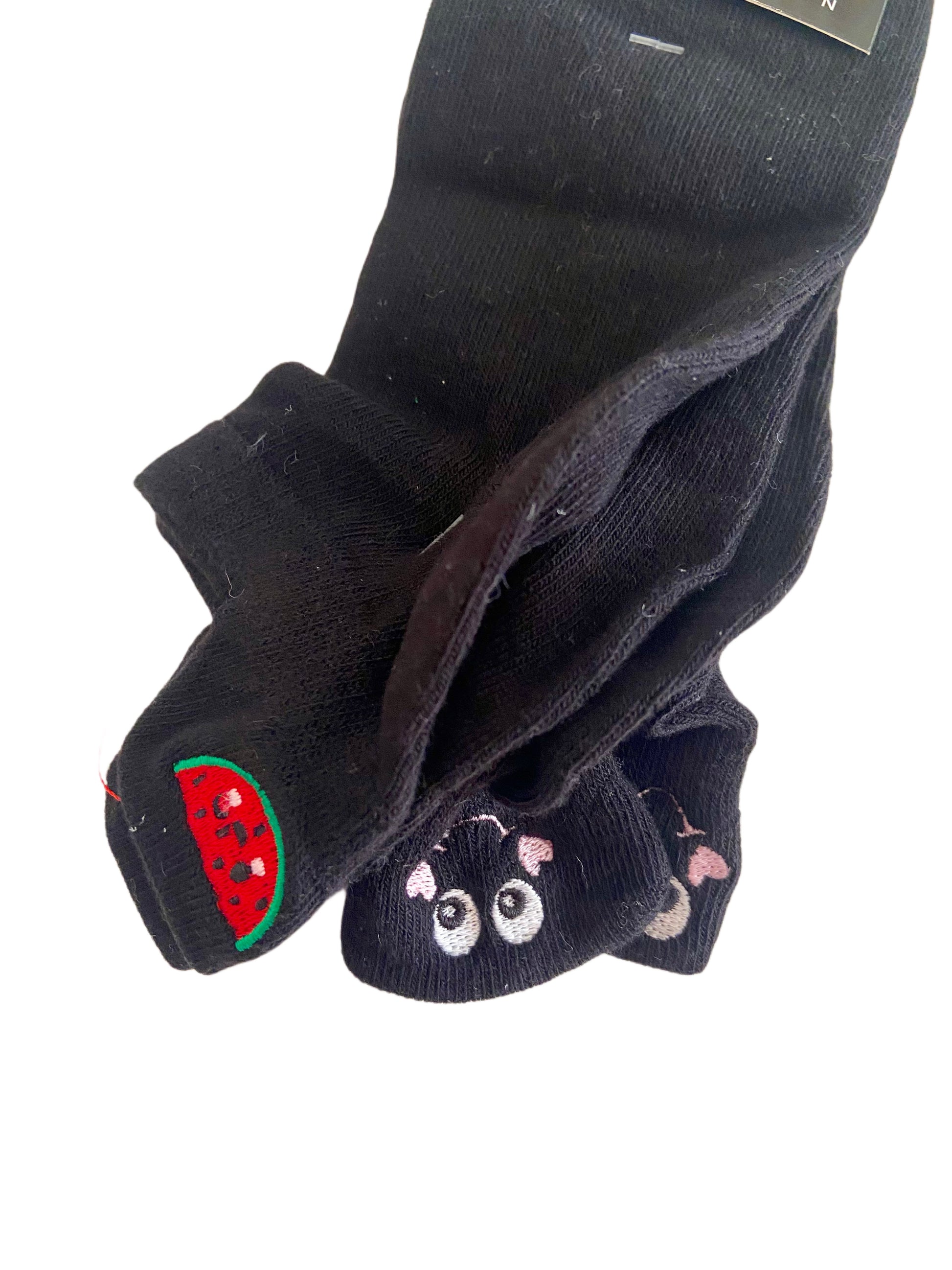 Sneakersocken Stickerei, Hackenlasche, 2er Pack