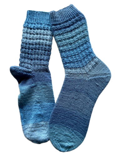 Handgestrickte Socken mit KASCHMIR, Gr. 45/46