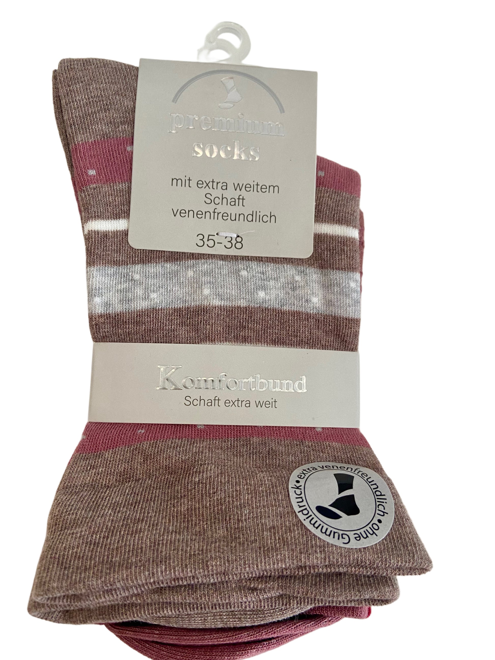 Gesundheitssocke, ohne Gummi, 3er Pack