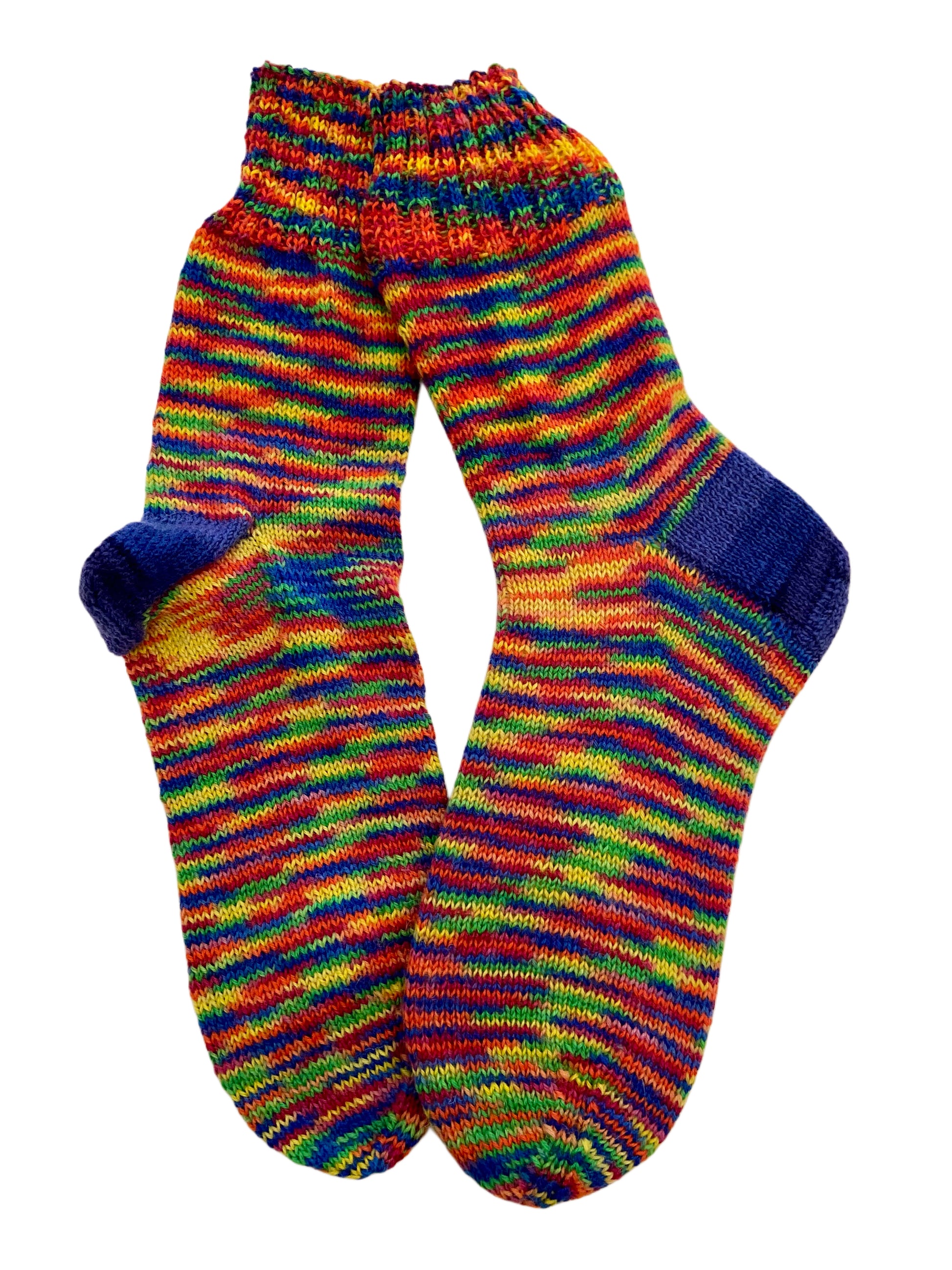 Handgestrickte Socken, Gr. 43/44