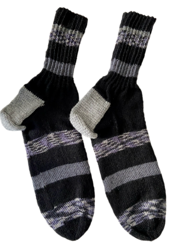 Handgestrickte Socken, Gr. 50/51