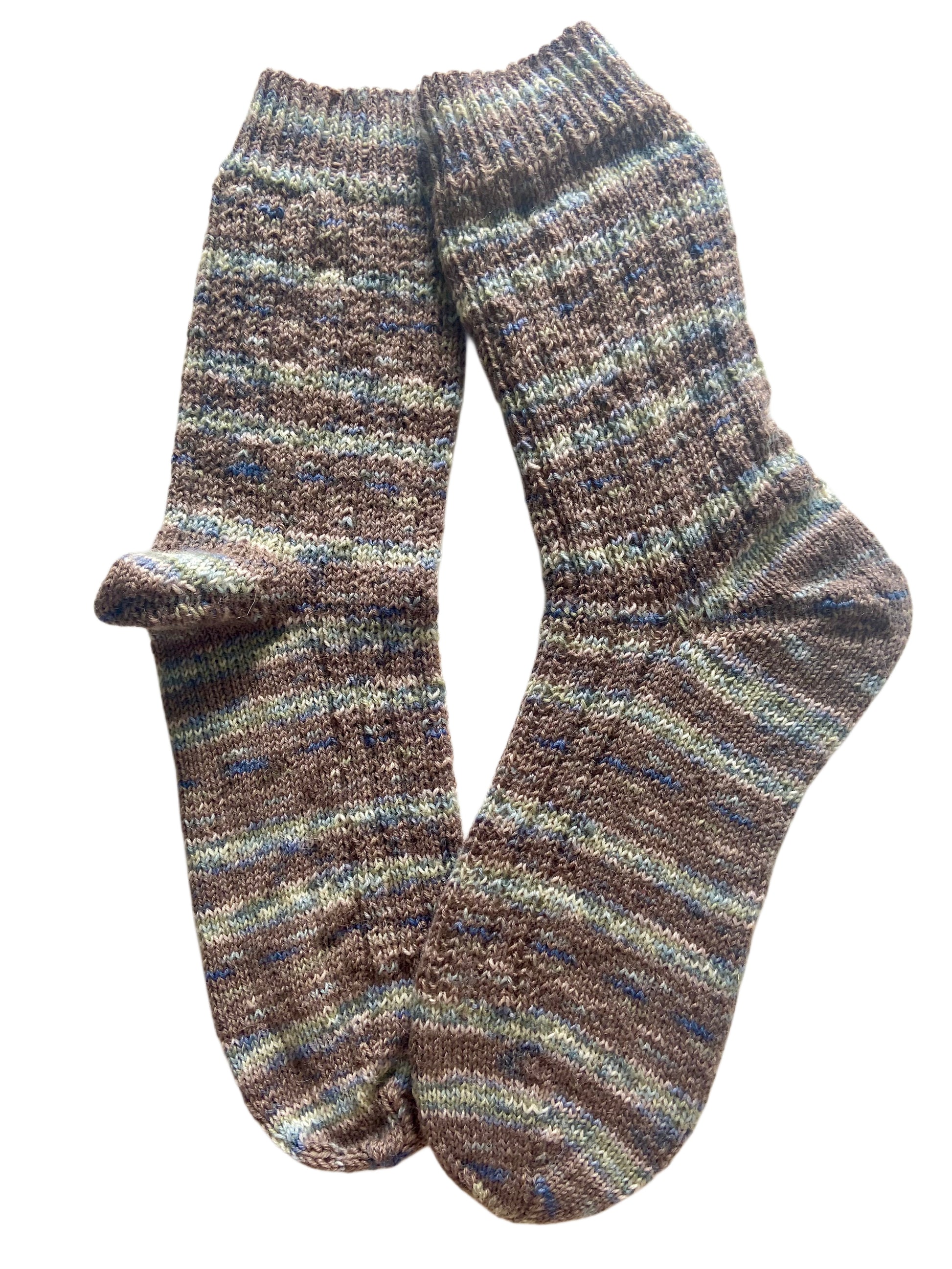 Handgestrickte Socken, Gr. 44/45