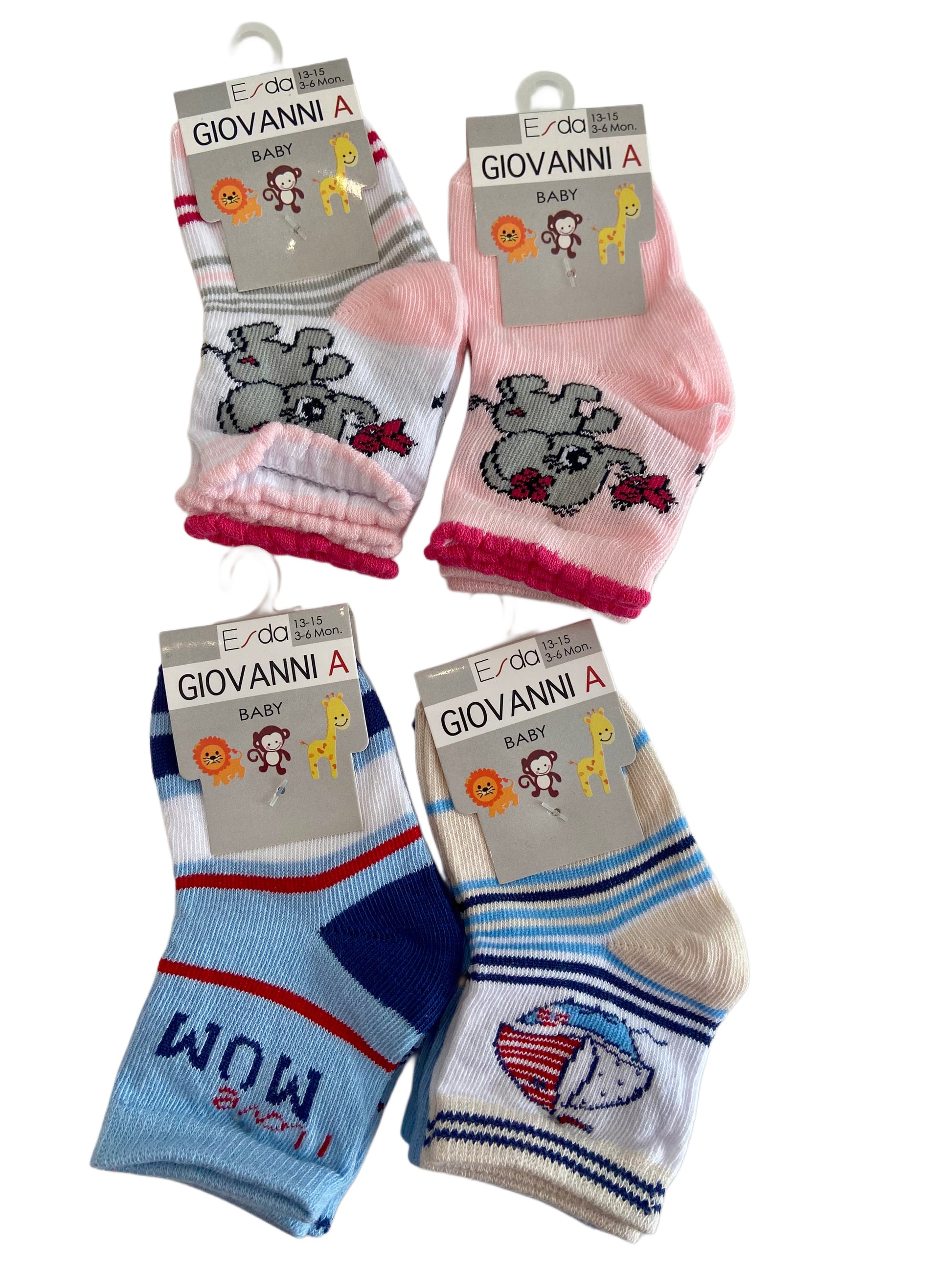 Babysöckchen I Love Mum, 2er Pack