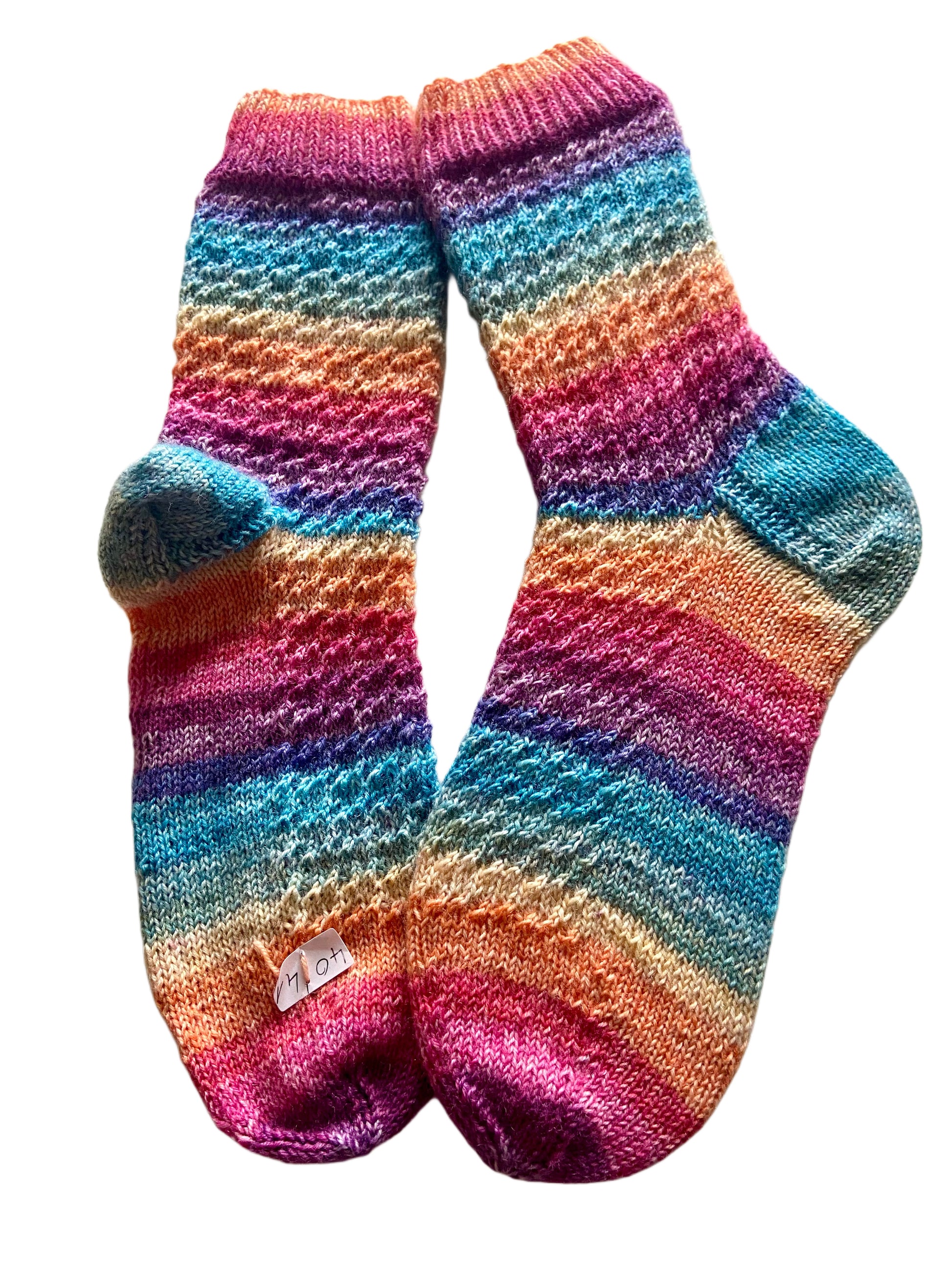 Handgestrickte Socken, Gr. 40/41