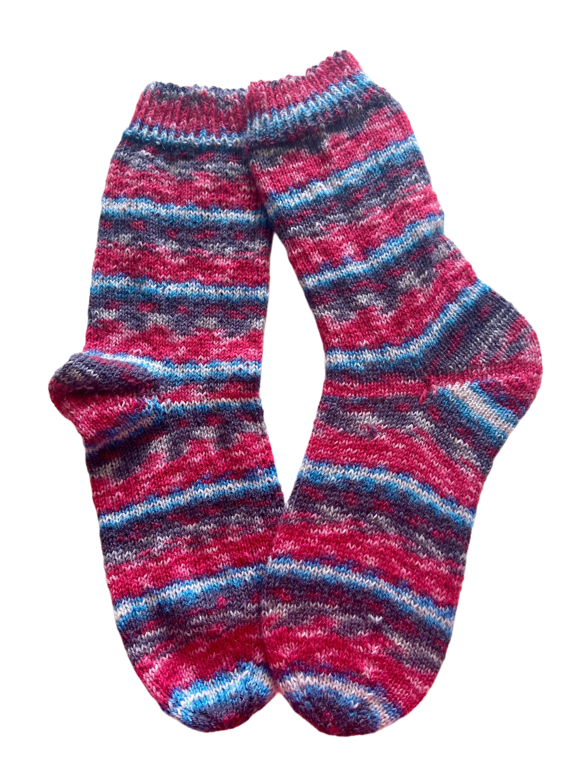 Handgestrickte Socken, Gr. 37/38