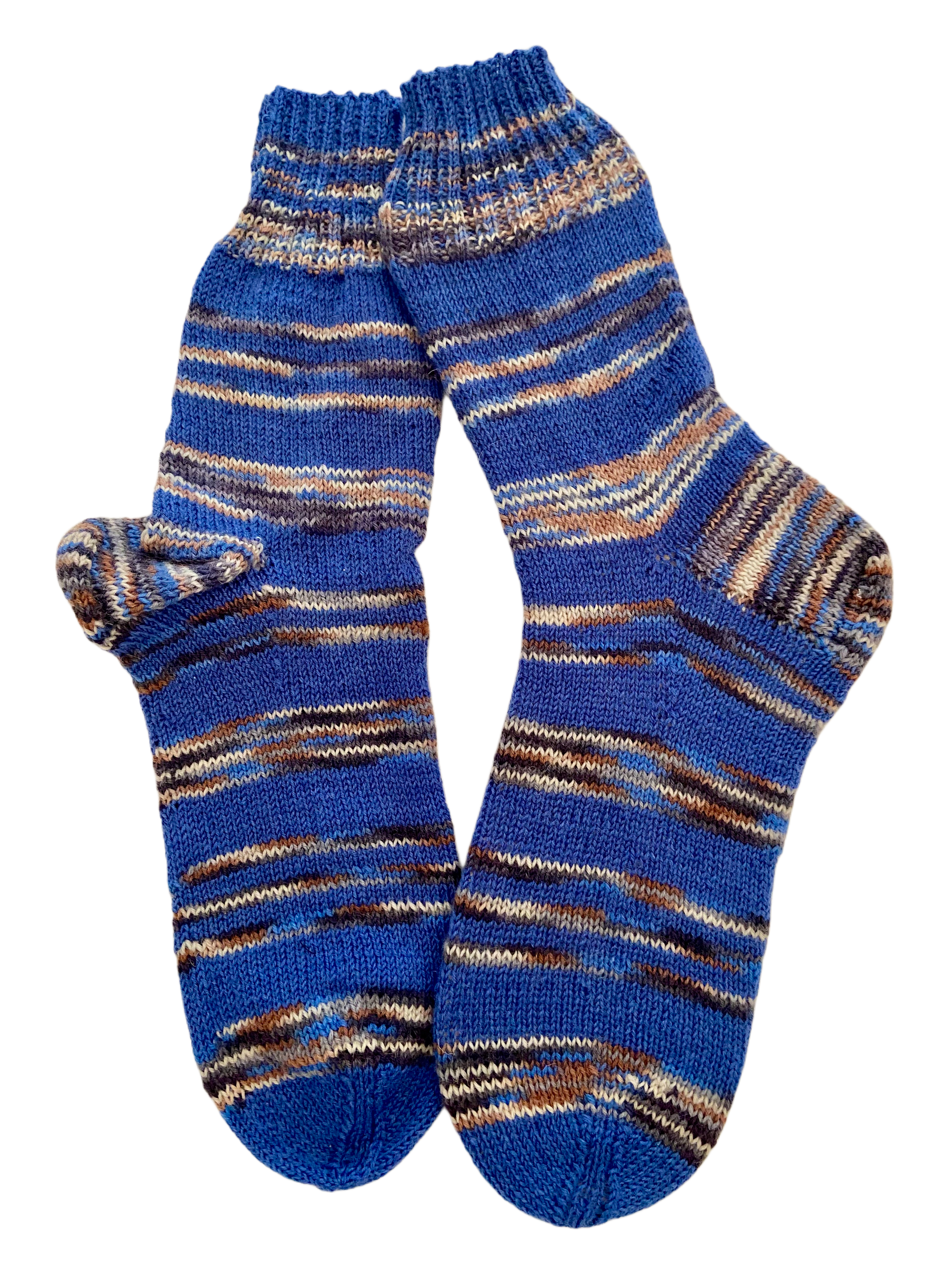 Handgestrickte Socken, Gr. 42/43