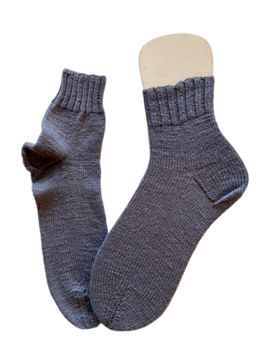 Handgestrickte Kurzsocke, Gr. 44/45