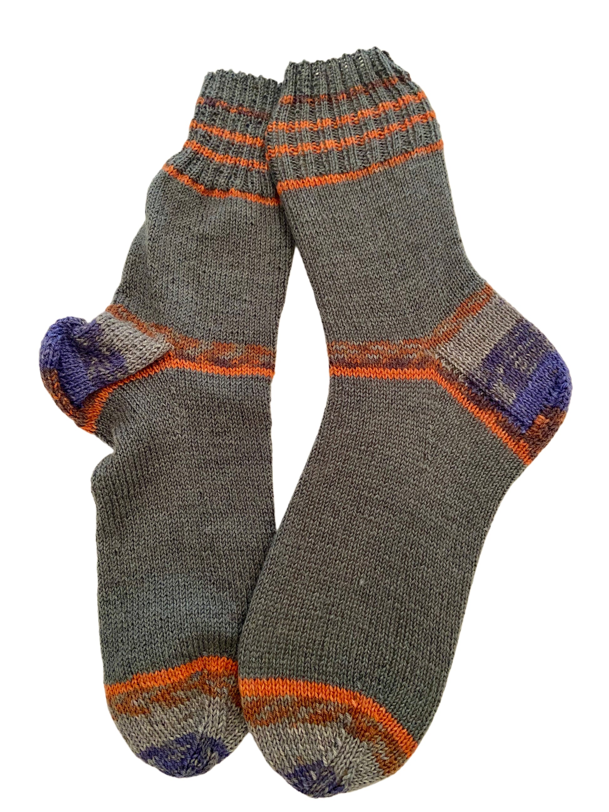 Handgestrickte Socken, Gr. 42/43