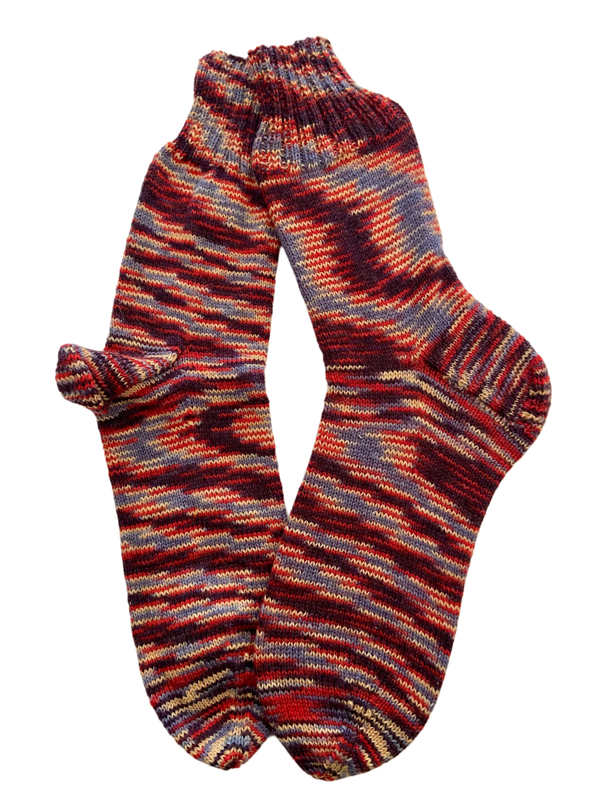 Handgestrickte Socken, Gr. 47/48