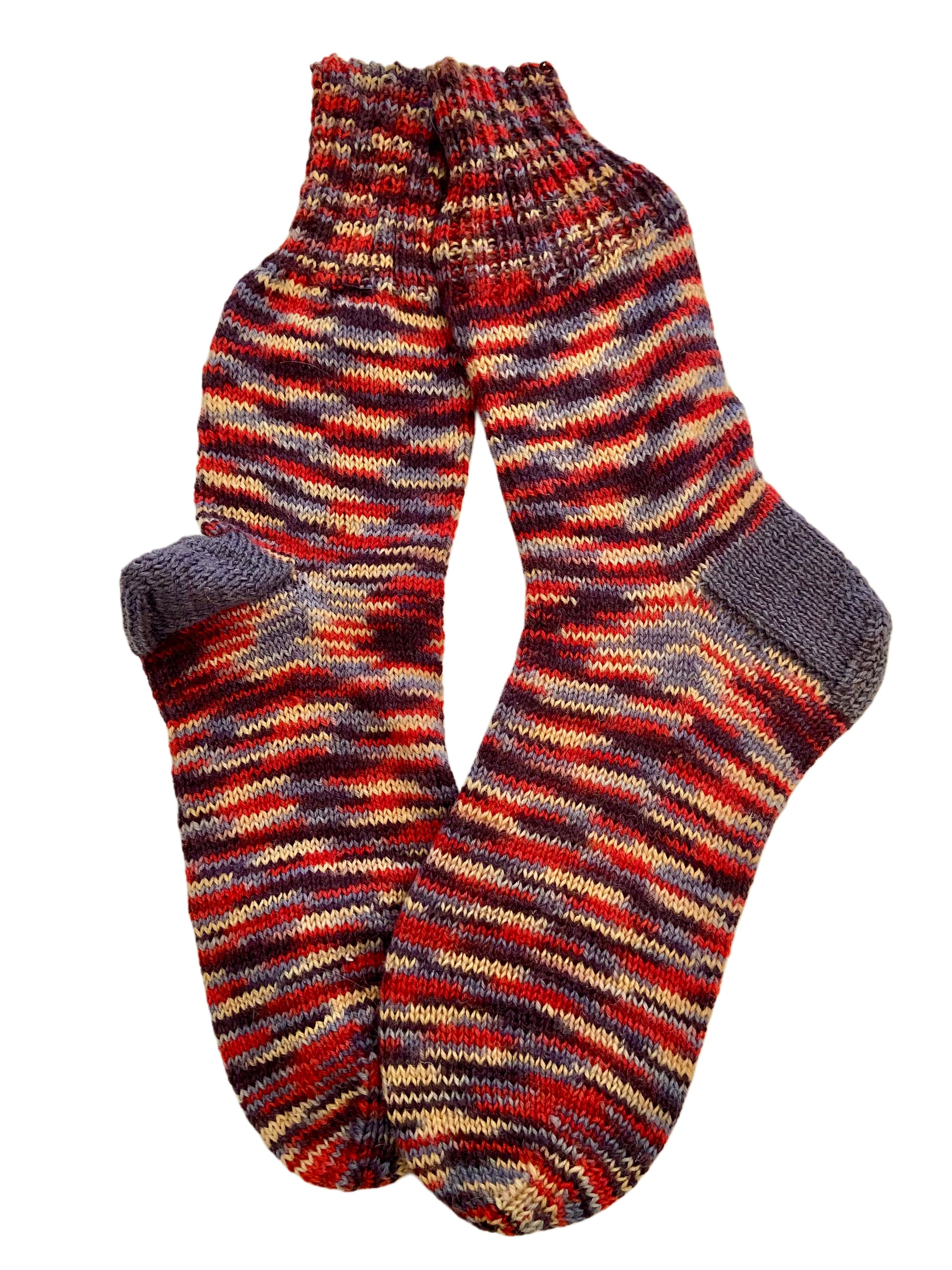 Handgestrickte Socken, Gr. 41/42