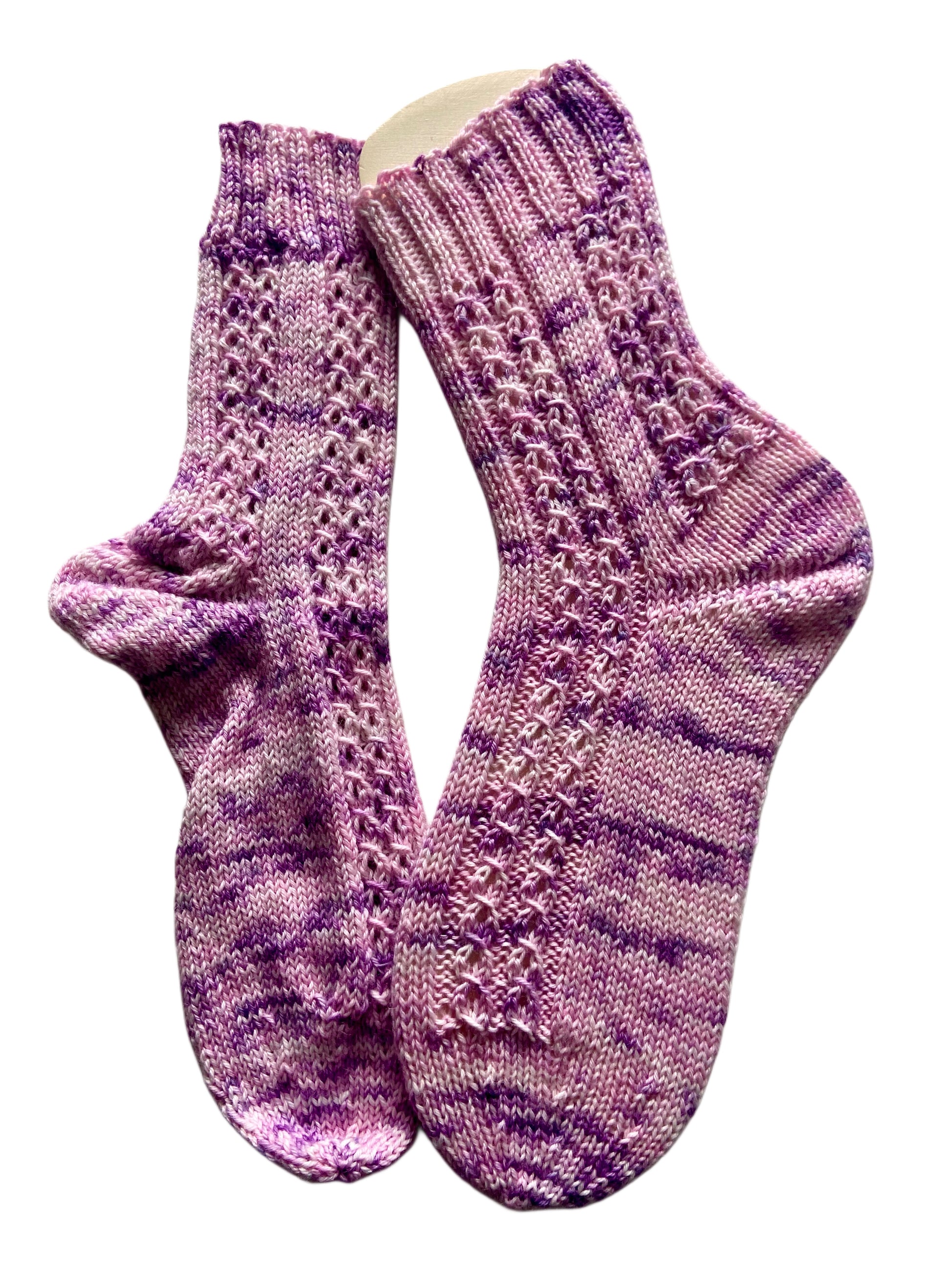 Handgestrickte Socken, Gr. 38/39