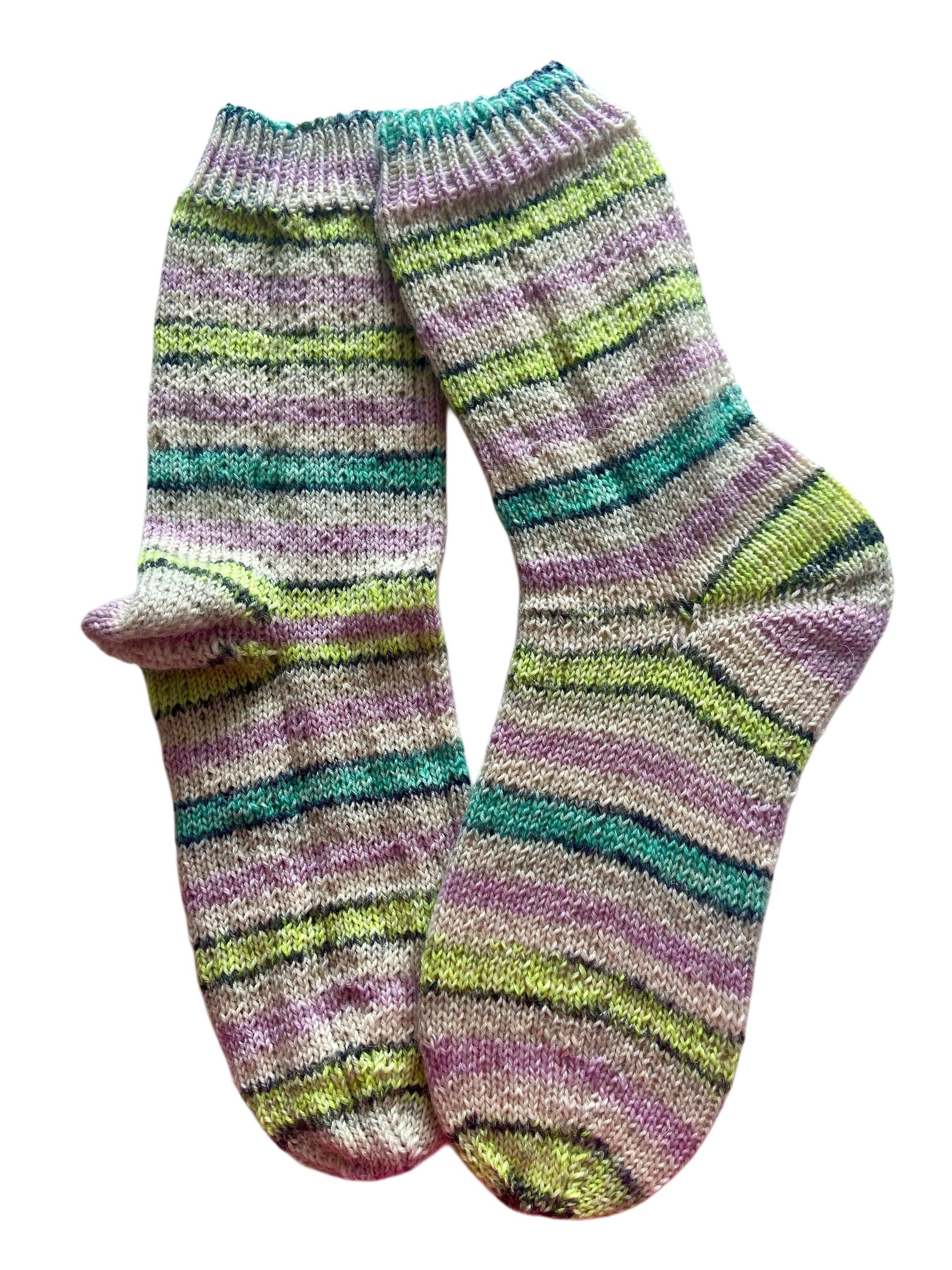 Handgestrickte Socken, Gr. 37/38