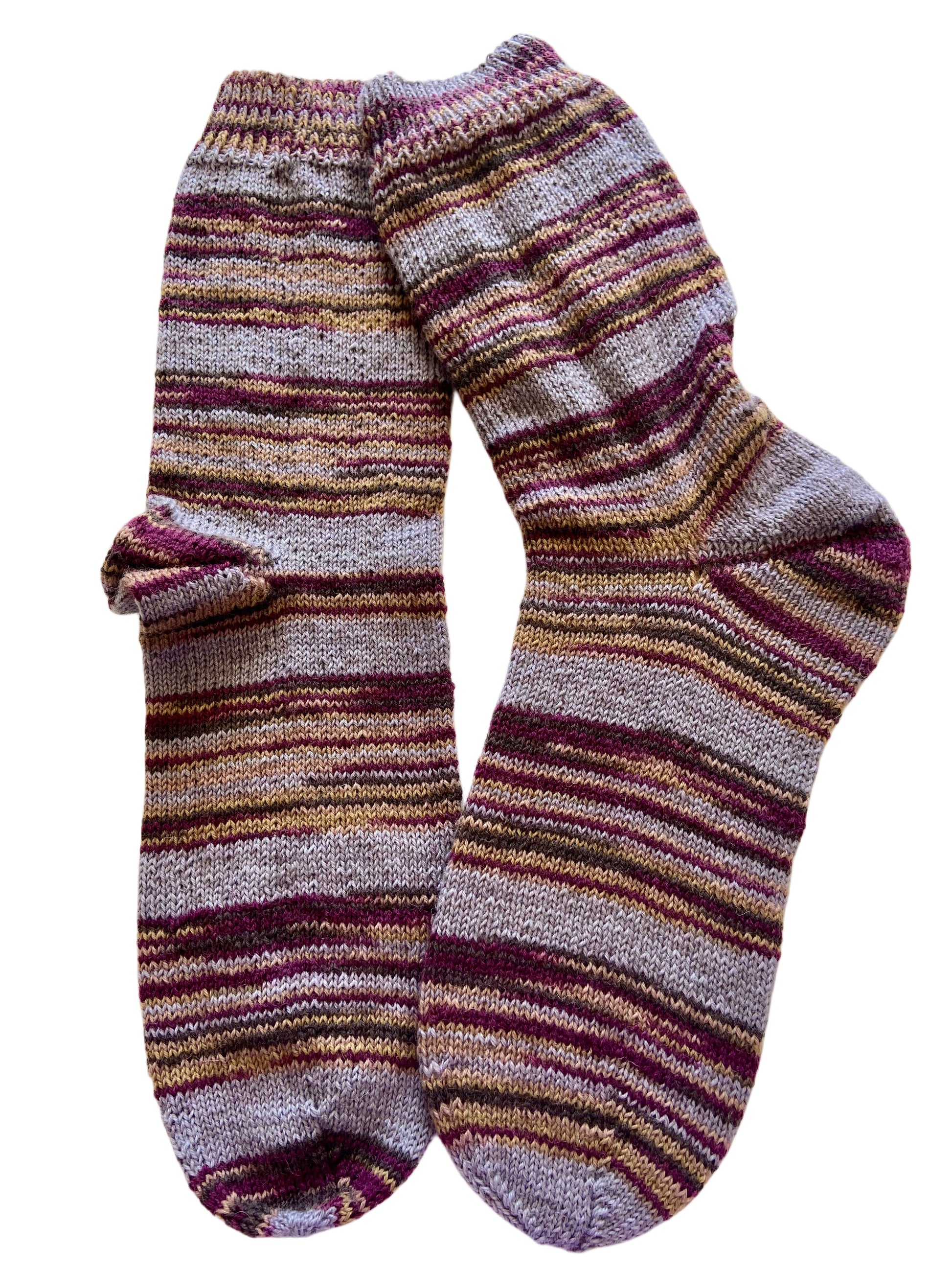 Handgestrickte Socken, Gr. 47/48